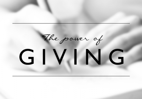 The Power of Giving