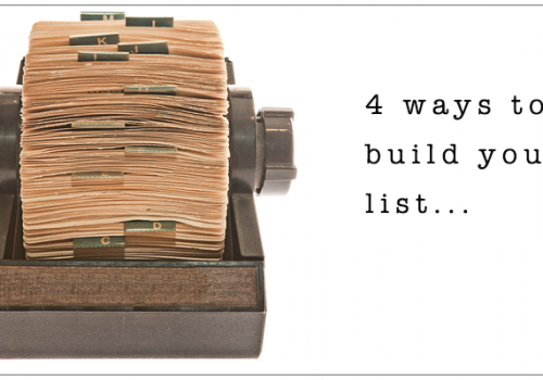 4 things to try to build your email list