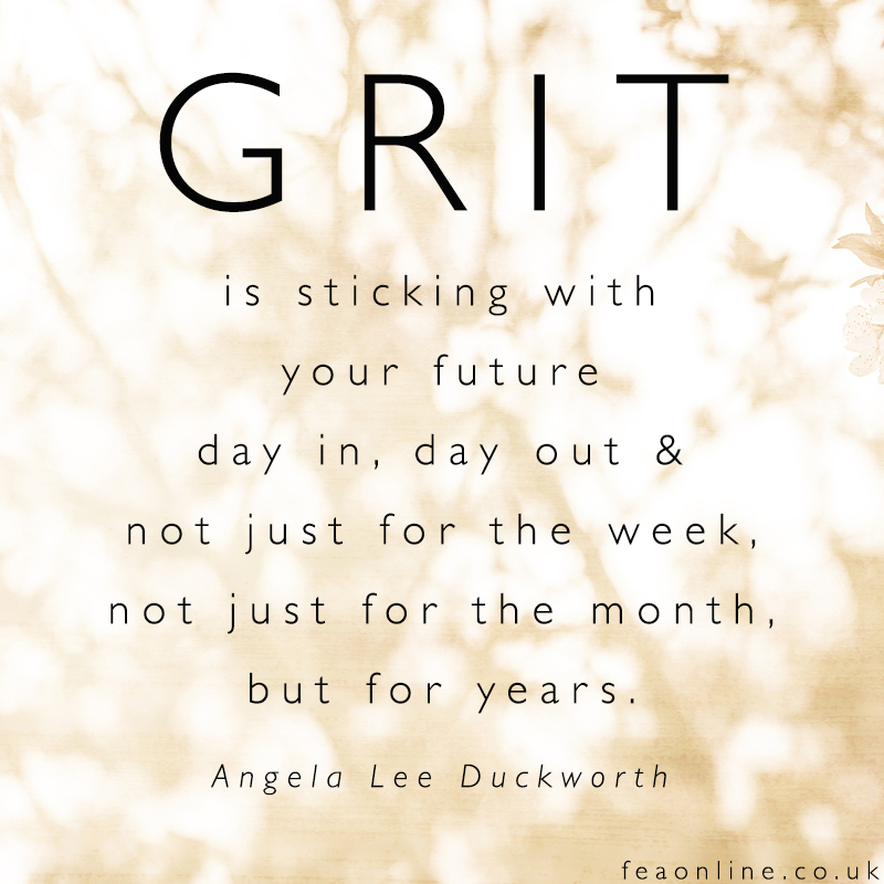 The key to success: grit.