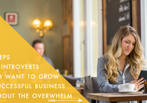 3 steps for introverts who want to grow a successful business without the overwhelm