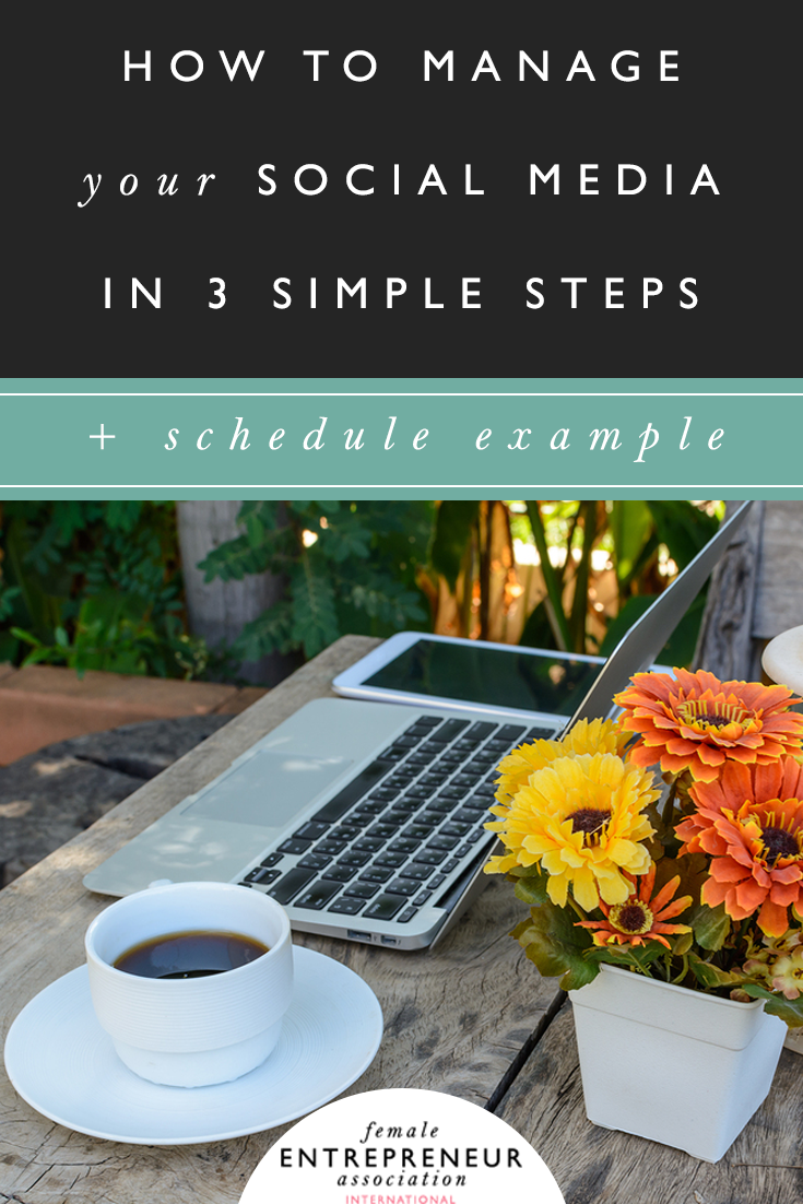 how to manage your social media + schedule example