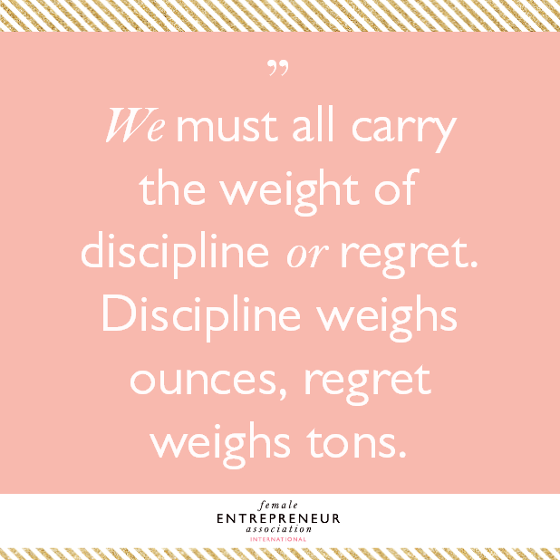 We must all carry the weight of discipline