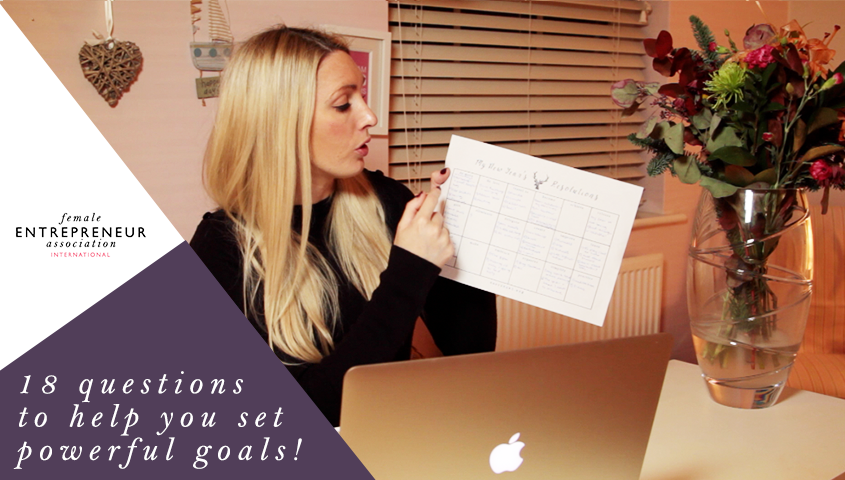 18 questions to help you set powerful goals & resolutions for your business