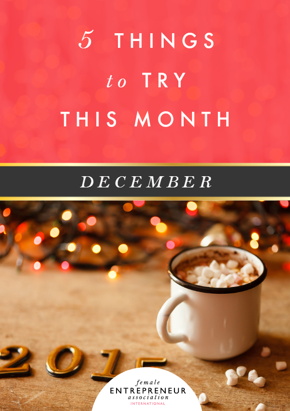 5 things to try this month December