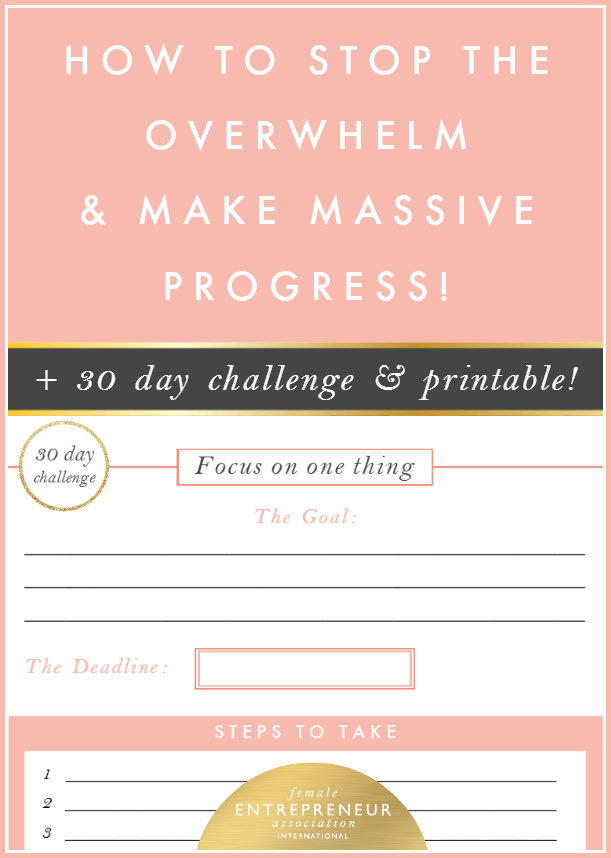 Free challenge & printable // How to make massive progress! - Female ...