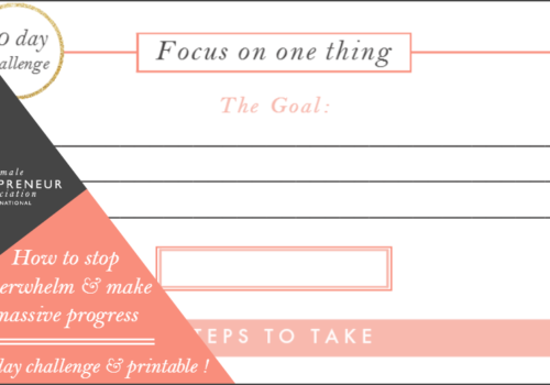 Free challenge & printable // How to make massive progress!