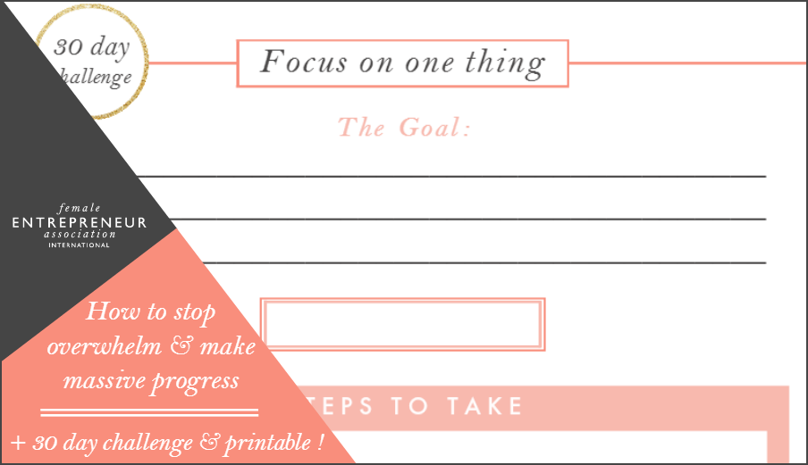 Free challenge & printable // How to make massive progress!