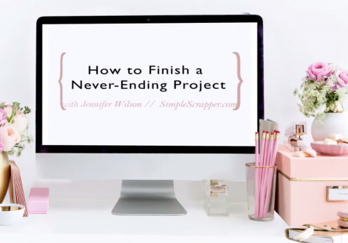 How to Finish a Never-Ending Project