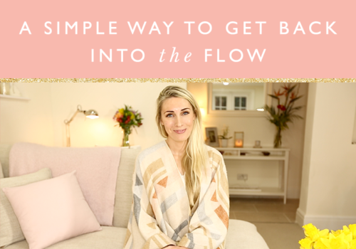 A simple way to get back into the flow + free challenge to help!