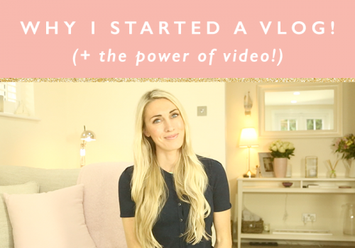 Why I started a Vlog + a compelling reason why you should too!