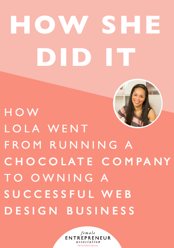 As a serial entrepreneur, Lola's first business was a chocolate company where she hand-made all of her chocolates. She then started Barter Entrepreneur on the back of Chicks Who Code (her web design/development company), which is a free online platform for start-up businesses and entrepreneurs to swap skills with each other without having to exchange money. Barter Entrepreneur went on to win some awards as well as get published in the papers.