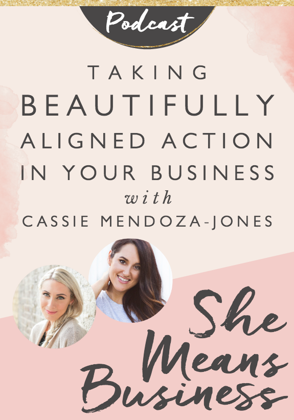 In this episode of the She Means Business podcast, I interviewed Cassie Mendoza-Jones - kinesiologist, naturopath and author of You Are Enough. Cassie's story shows us how progress toward the life and business of our dreams often involves knowing when to stop pushing and actually surrender and let "the flow" assist us in taking beautifully aligned action.