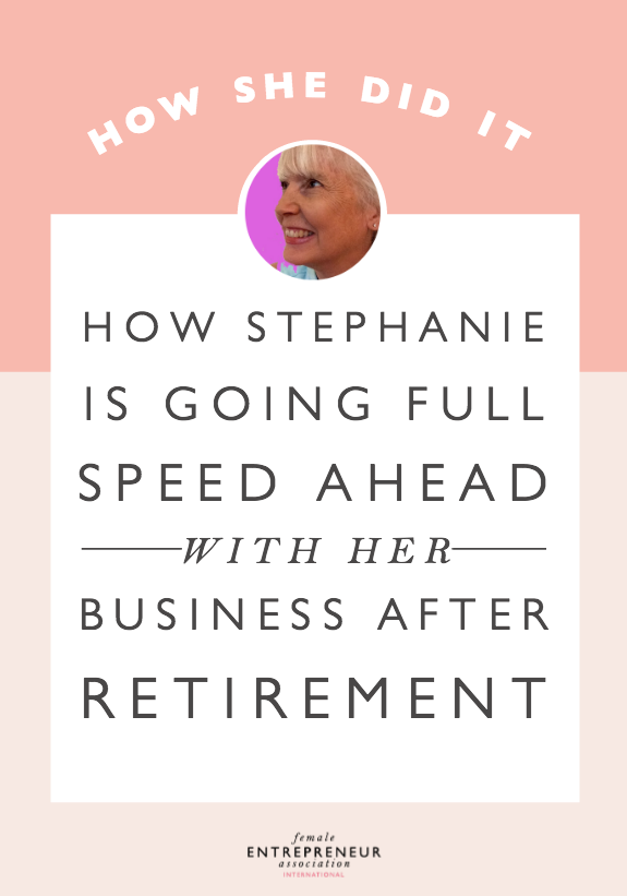 Stephanie started her business in 2005 as a yoga teacher and Thai massage practitioner. She shares that it's taken her awhile to get to where she is today because she felt she needed to have a "regular" job with a salary. Now, she's retiring after 25 years and is going full speed ahead to make her business a success!