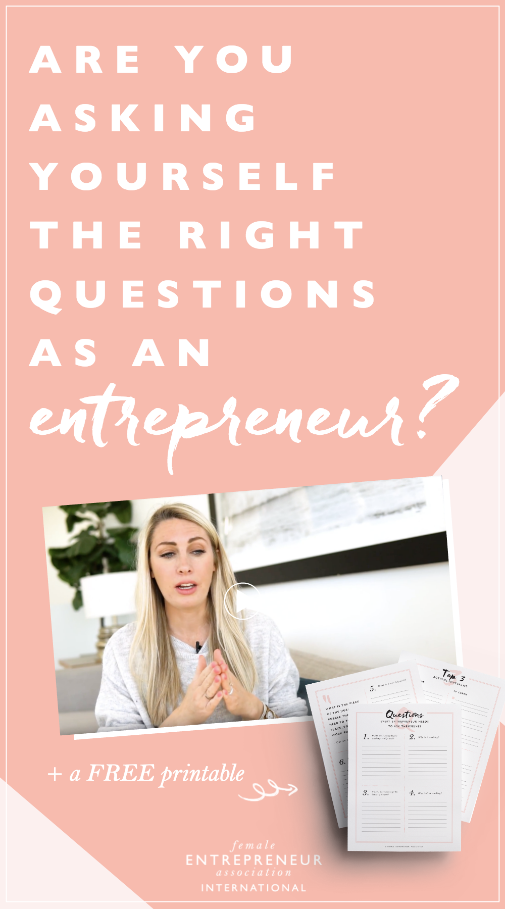Are you asking yourself the right questions? + Free printable - Female
