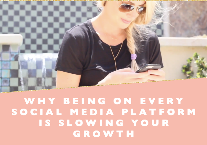 Being everywhere is slowing your growth + free printable
