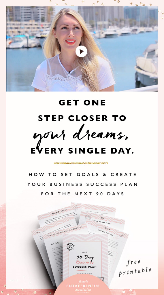 Setting effective goals was one of the first things I focused on when I first started my business. In this video I share the exact goal-setting process I use to turn my crazy jumble of thoughts in those early days into a seven-figure business with hundreds of thousands of raving fans. + Free printable to help you create your 90 day business success plan.