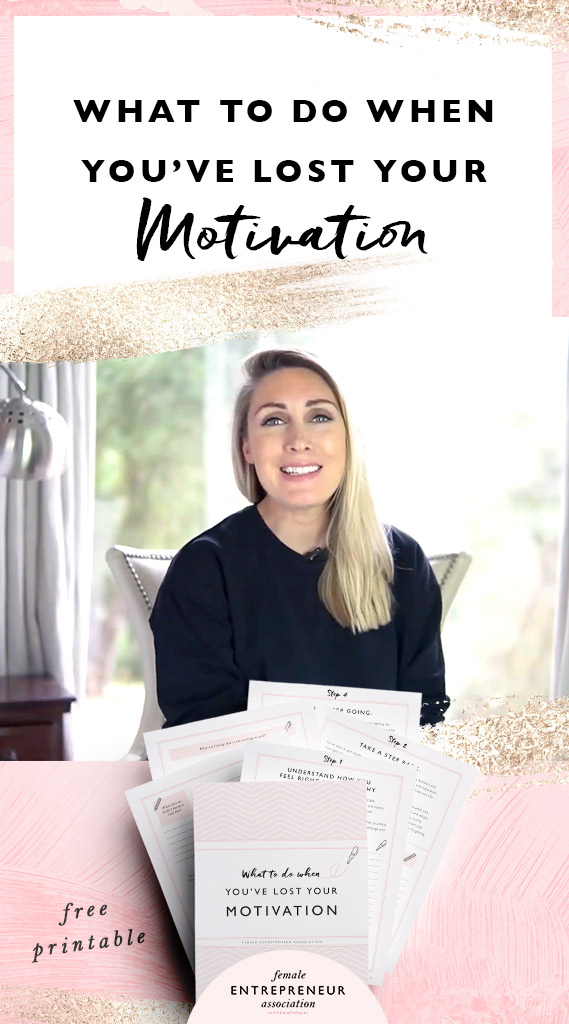 Entrepreneurship is a rollercoaster ride with its fair share of ups and downs. Sometimes you’re full of motivation and raring to go, other times it seems like that fire you had inside you has completely died out. In this video I share 4 tips to get your motivation back plus a free workbook to help you get re-inspired :)