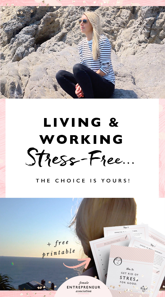 As entrepreneurs it’s so easy for us to get caught up and feel stressed about everything we’ve got going on. So, in this week’s video, I want to share with you the 3 strategies that help me shift my perspective whenever I feel stress looming, and help me to respond to challenges in a positive, constructive way. + a free printable to help you beat stress for good!